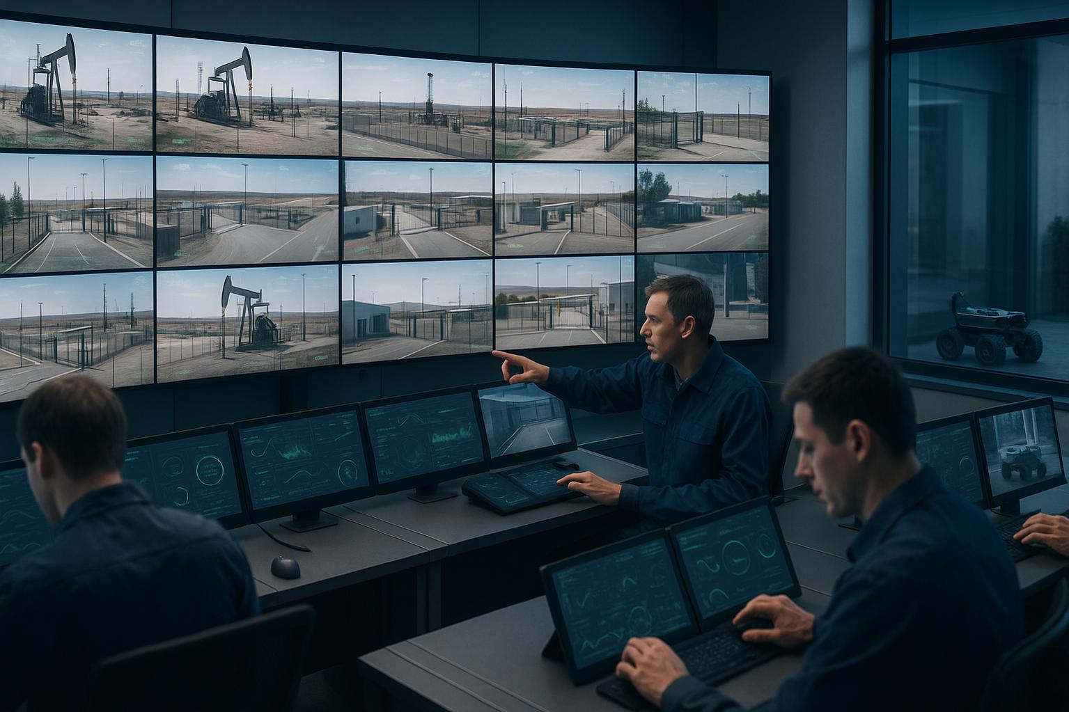 Centros de monitoreo inteligentes con IA para petróleo y gas